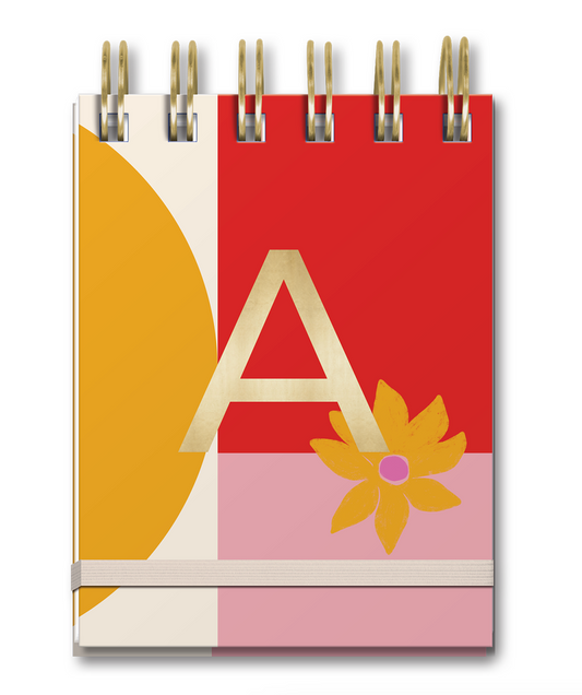 Initial Spiral Note Pad ( Assorted Initials ) 3"x4.5"