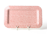 Red Small Dot Entertaining Mini Rectangle Platter