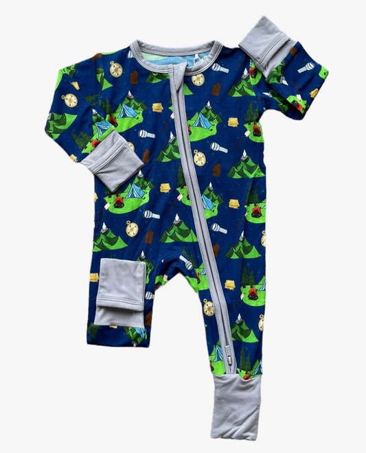 Dane Camping Bamboo Convertible Zipper Footie