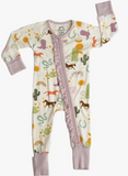 Wild and Free Bamboo Baby Footie Pajamas