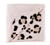 Reversible Blanket -  Cheetah  30" x 30 "