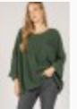 Chenille Oversized Sweater ( Forest Green )