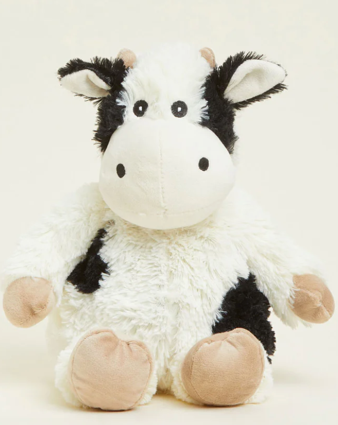 Warmies Microwavable Stuffed Animal. ( Black / White Cow )