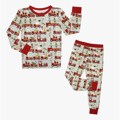 Christmas Train Bamboo Long Sleeve Kids Pajama ( Assorted Sizes )