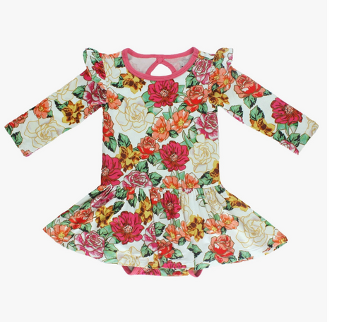 Fall in Love Twirling Bodysuit Dress (3-6 / 6-12mo. )