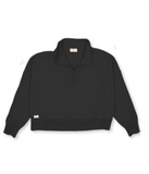 Quarter Zip Crop Pullover Jacket