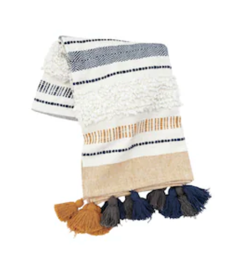 Barton Ochre Throw  50" x 60" (C-23 )