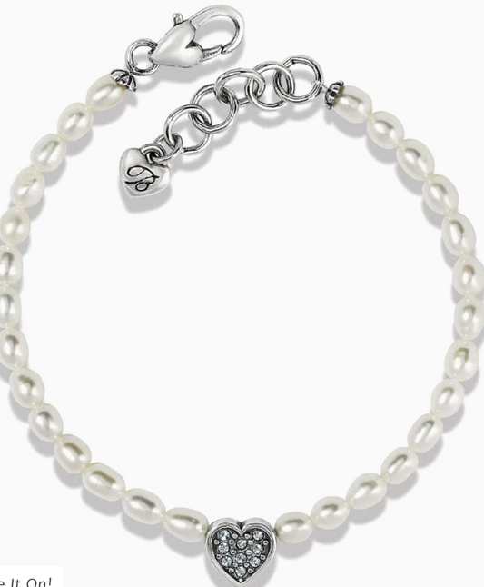 Meridian Zenith Heart Pearl Bracelet (JF0012)*
