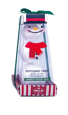 Peppermint Twist Snowman Bath Fizzer C-23