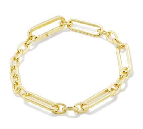 Heather Link Chain Bracelet Gold