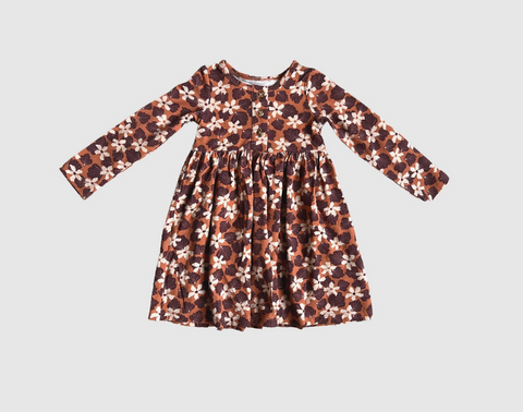 Henley Dress in Fall Floral ( Assorted Sizes )