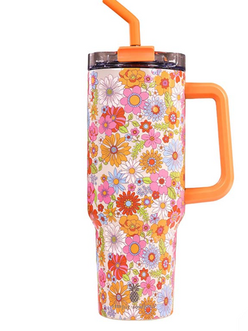 Multi Flower Tumbler 40 oz.