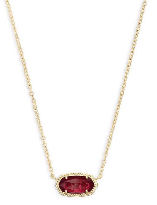 Elisa Necklace Gold Clear Berry*