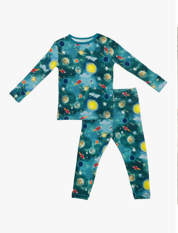 Vroom To the Planets Long Sleeve Pajama Set