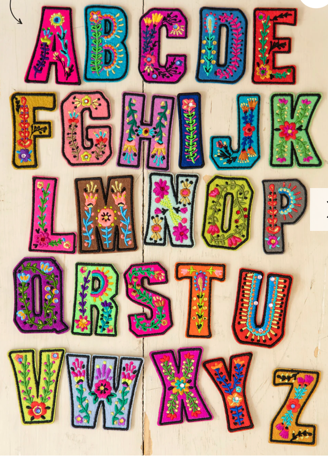 Stick-On Letter Patch  ( A-Z )