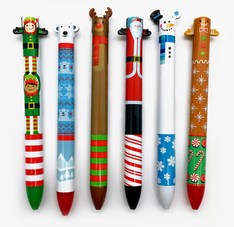Twice As Nice Christmas 2 Color Click Pen( Assorted ) C-23