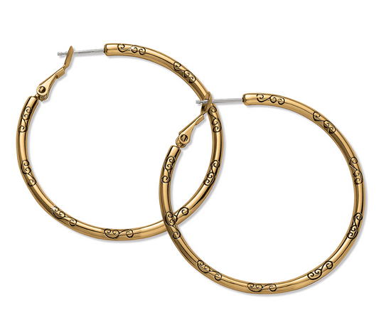 Large Hoop Charm Earrings JA9917*