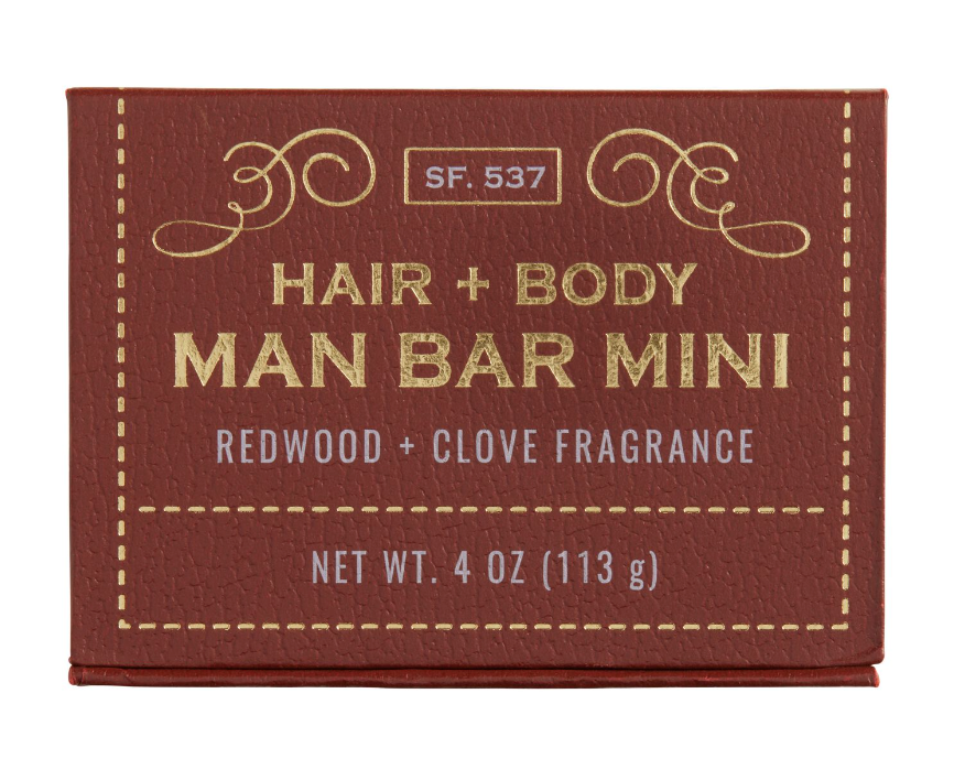 Redwood & Clove Mini Man Bar Soap 4oz.