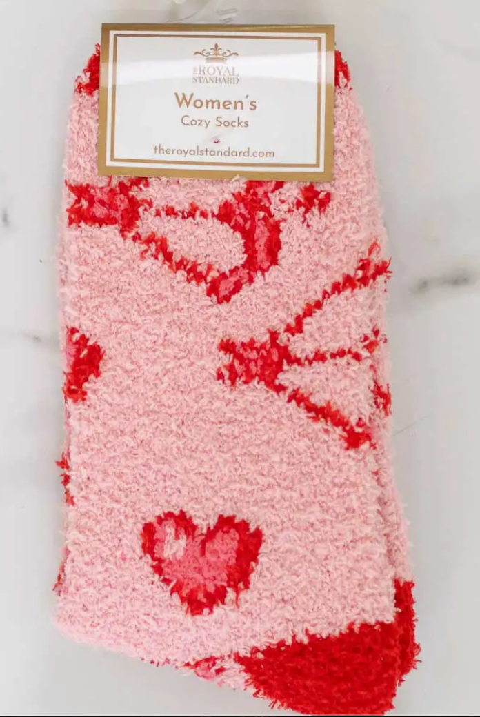 Cozy Soft Valentines Sock ( Assorted )