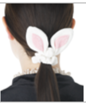 Bunny Bun Scrunchie  E-24