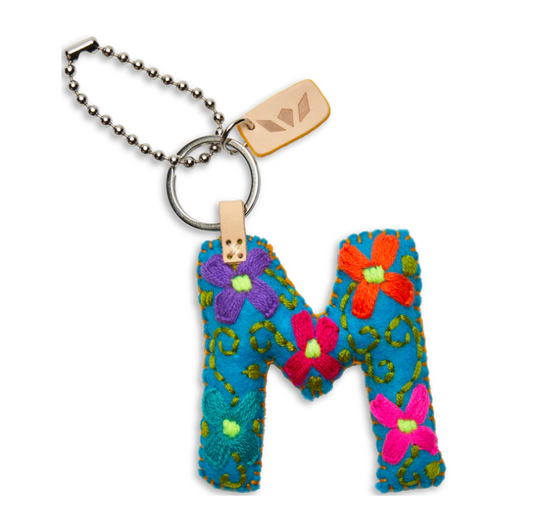 Turquoise Felt Alphabet Charm ( Assorted )