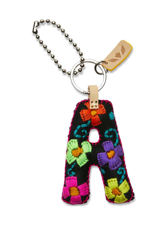 Black Felt Alphabet Charm (Assorted )