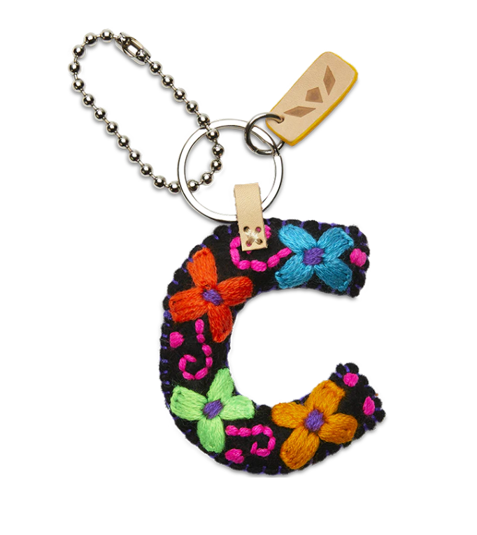 Black Felt Alphabet Charm (Assorted )