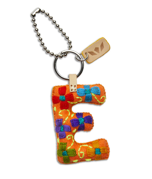 Orange Felt Alphabet Charm ( Assorted )