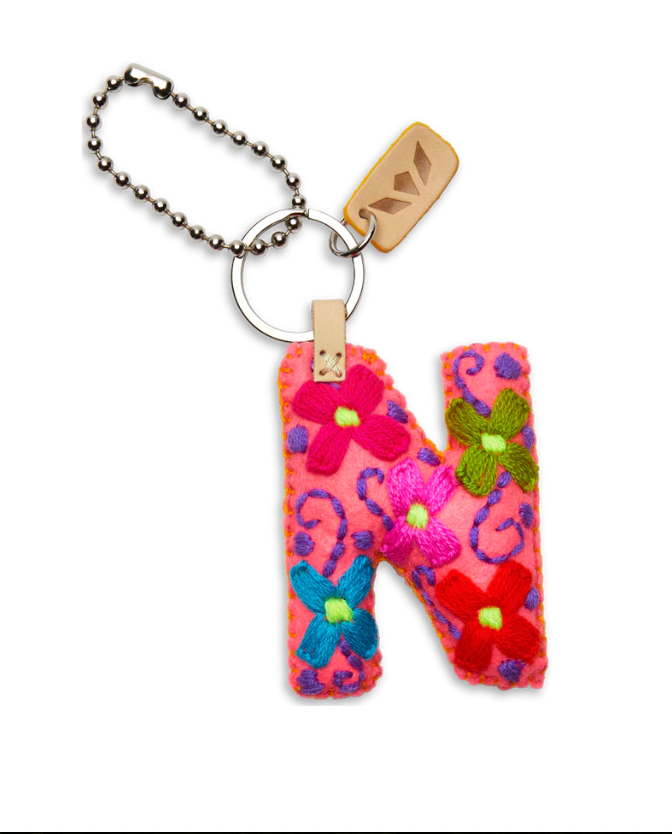 Pink Felt Alphabet Charm ( Assorted )