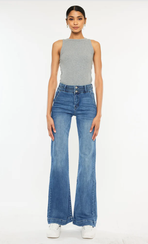Teresa High Rise Flare Jeans (KC9307AM)