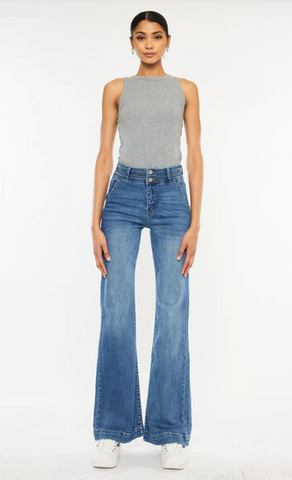Teresa High Rise Flare Jeans (KC9307AM)