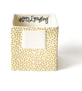 Happy Everything Gold Mini Dot Nesting Cube Small