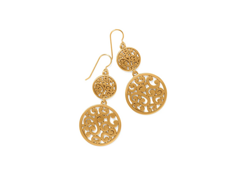 Contempo Medallion Duo French Wire Earrings JA9904