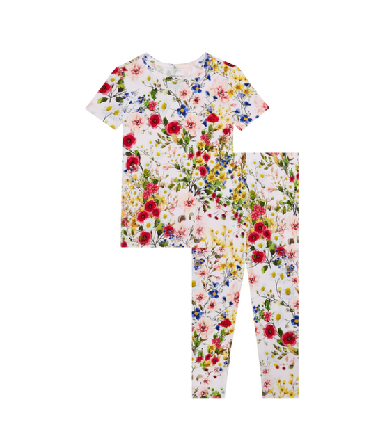 Barbara Short Sleeve Basic Pajama Set