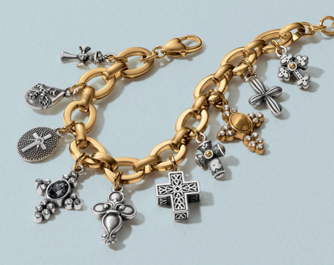 Heavenly Cross Charm Bracelet  JF0208 (Gold )