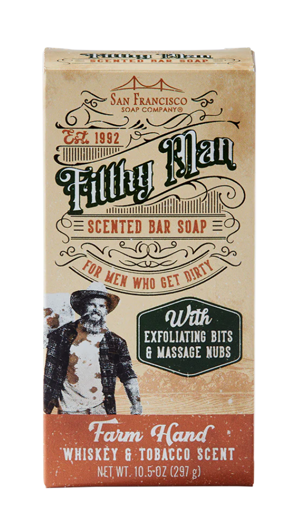 FILTHY MAN Bar Soap 10.5oz. ( Whiskey & Tobacco )
