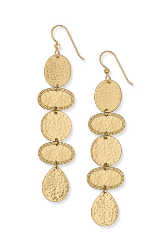 Palm Canyon Long French Wire Earrings ( Gold ) JA9973