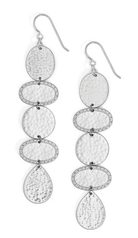 Palm Canyon Long French Wire Earrings ( Silver ) JA9972