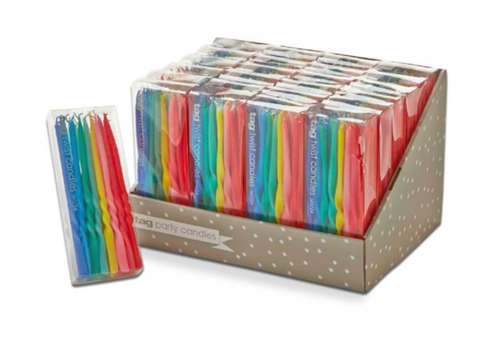 Twisted Mini Taper Candle  24 ct.