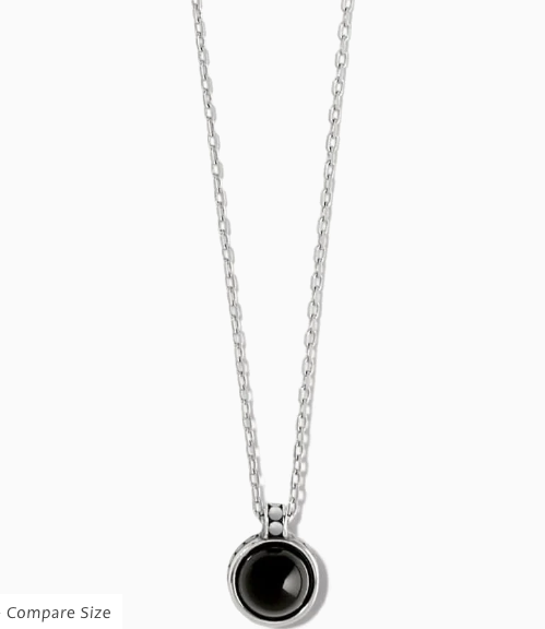 Pebble Dot Onyx Short Necklace JM7299*