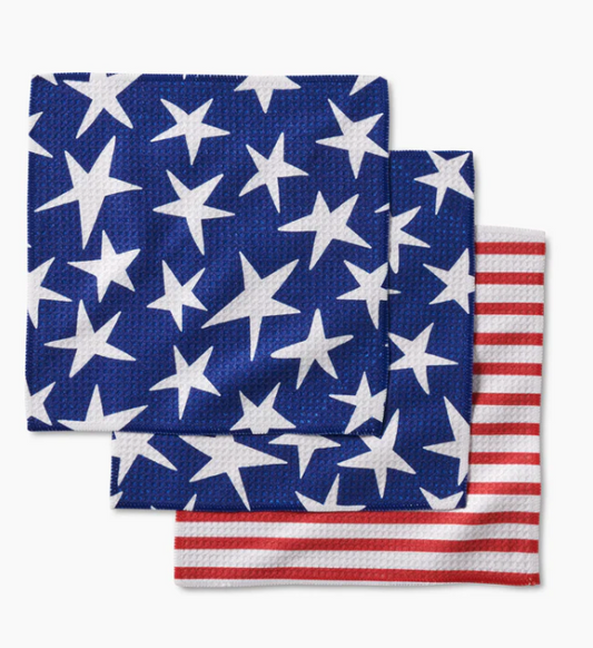 Geometry Dishcloth Set  ( Set of 3 ) 10 x10