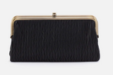 Hobo Lauren Clutch Soft Pleated Leather  Wallet ( Black )