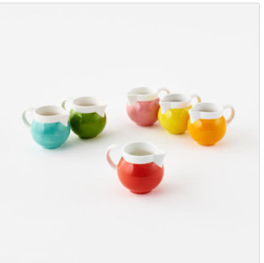 Colorful Ceramic Pitcher 3.75"  ( Assorted )