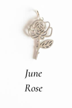 Silver Birth Flower Charm Necklace*( June )