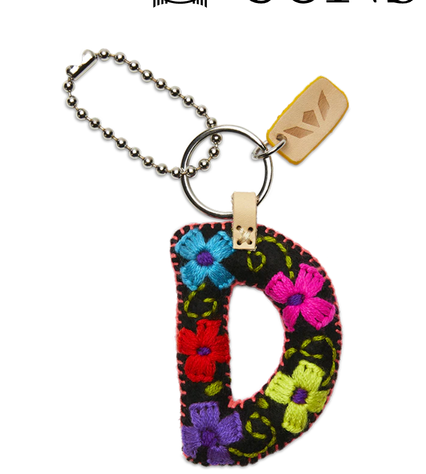 Black Felt Alphabet Charm (Assorted )