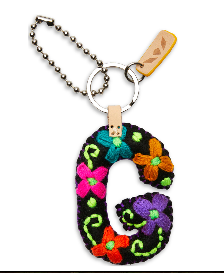 Black Felt Alphabet Charm (Assorted )