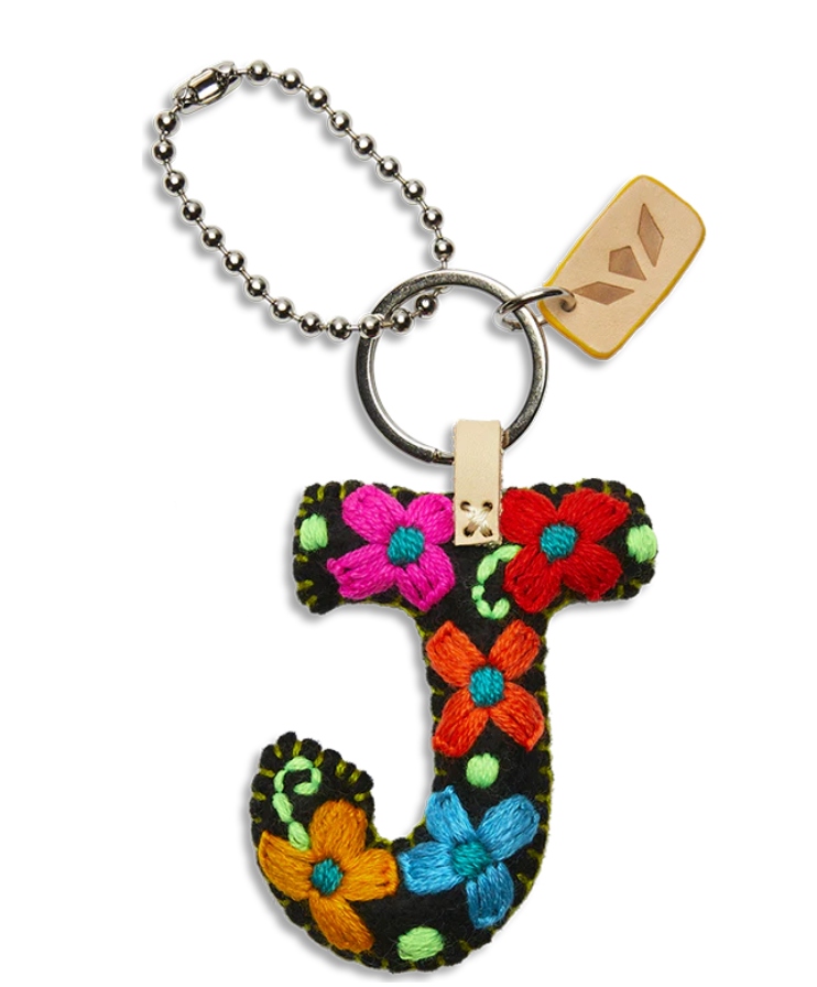 Black Felt Alphabet Charm (Assorted )