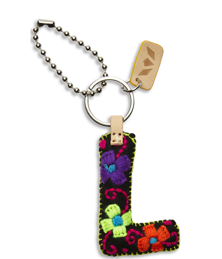 Black Felt Alphabet Charm (Assorted )