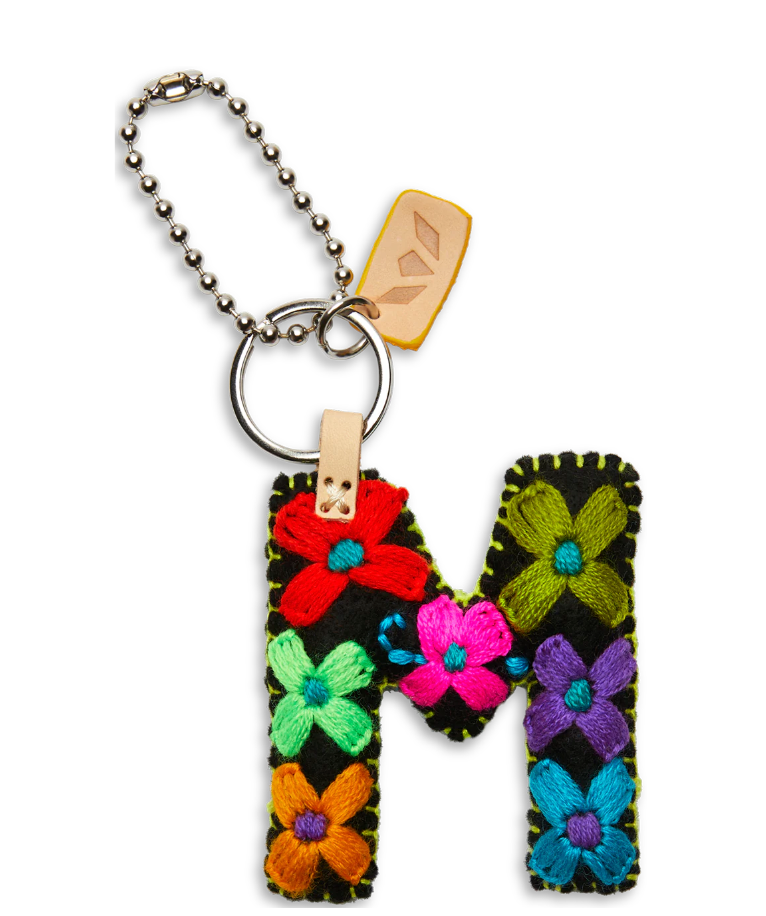 Black Felt Alphabet Charm (Assorted )