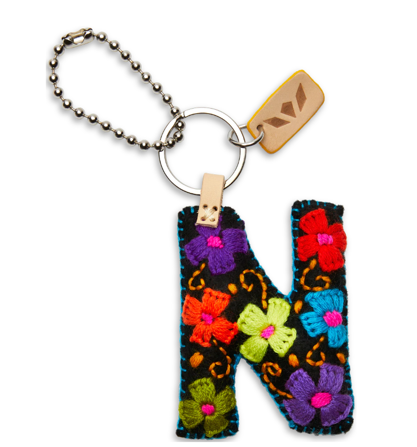 Black Felt Alphabet Charm (Assorted )